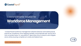 Streamline Your Workforce with Coastal Software