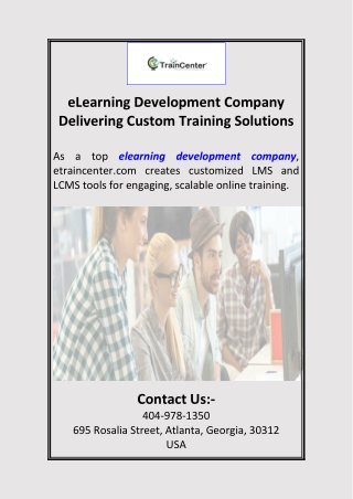 elearning development company delivering custom