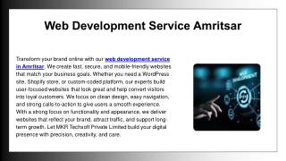 Web Development Service Amritsar