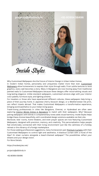 Customised Wallpapers in Bangalore