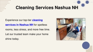 Cleaning Services Nashua NH