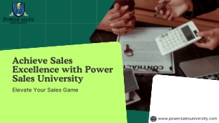 achieve sales excellence with power sales