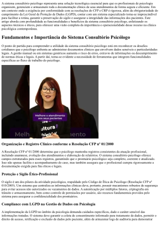 Sistema para consultório psicólogo: facilite agendamentos e atendimentos online