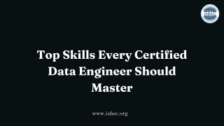 top skills every certified data engineer should