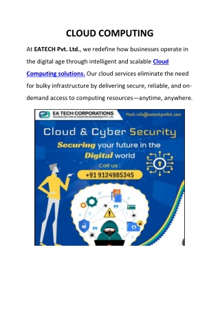 cloud computing