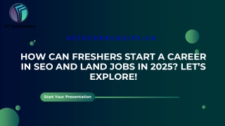 How Can Freshers Start a Career in SEO and Land Jobs in 2025 Let’s Explore!