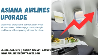 How to get an upgrade on Asiana Airlines?
