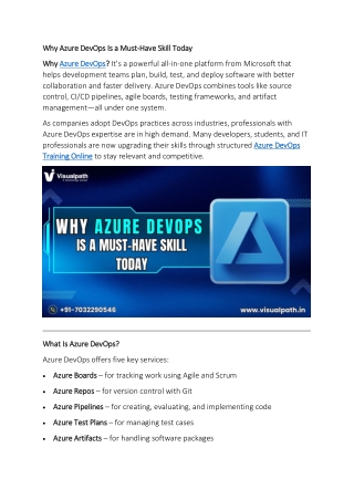 why azure devops is a must why azure devops