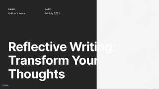 Master the Art of Self-Reflection with Expert Reflective Writing Help