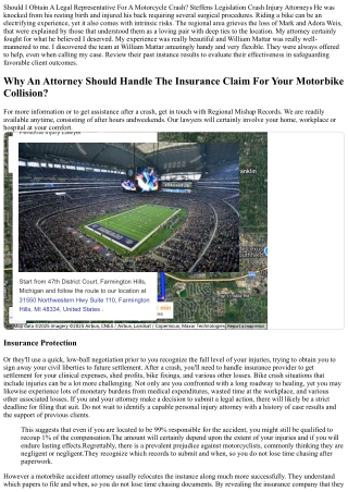 Should I Get A Legal Representative For A Motorcycle Crash? Steffens Law Mishap