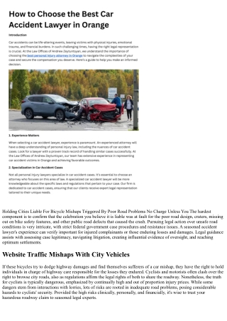 How Inadequately Kept Bike Lanes Can Bring About Crashes