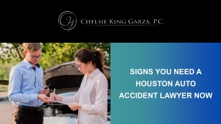 Signs You Need a Houston Auto Accident Lawyer Now