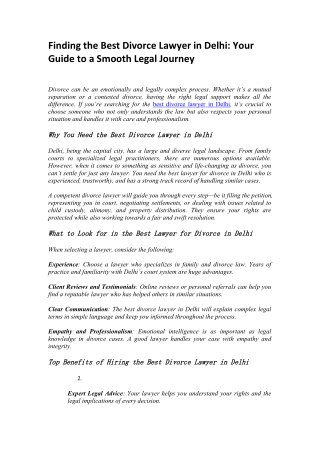 Advocate in Delhi | KarunaSharma.com