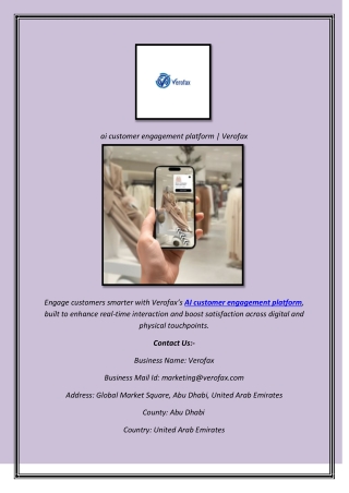 ai customer engagement platform  Verofax