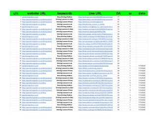 Pace Driving Tuition - Sheet1