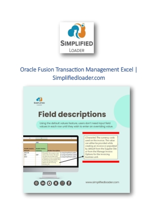 oracle fusion transaction management excel oracle
