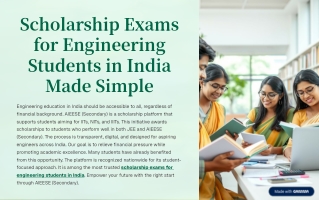 Scholarship Exams for Engineering Students in India Made Simple