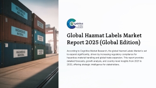 Hazmat Labels Market Report 2025 (Global Edition)