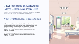 Glenwood’s Local Physio Clinic | The Movement Mill