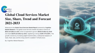 Cloud Services Market Size, Share, Trend and Forecast 2021-2033