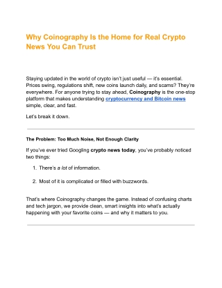 Crypto news insights only on coinpgraphy