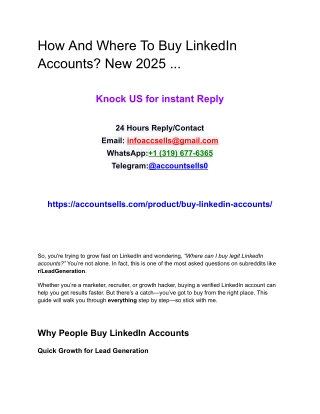 how and where to buy linkedin accounts new 2025