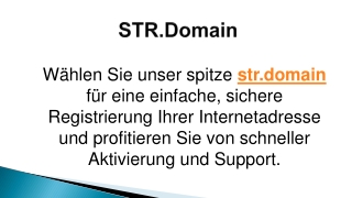 str domain