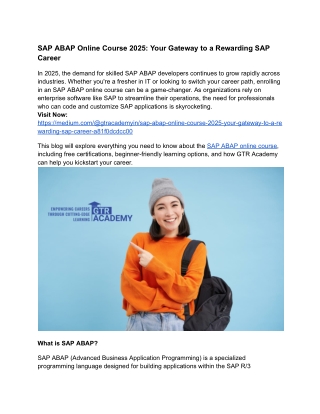 sap abap online course 2025 your gateway
