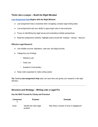 think like a lawyer build the right mindset