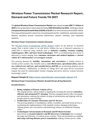 Wireless Power Transmission Market