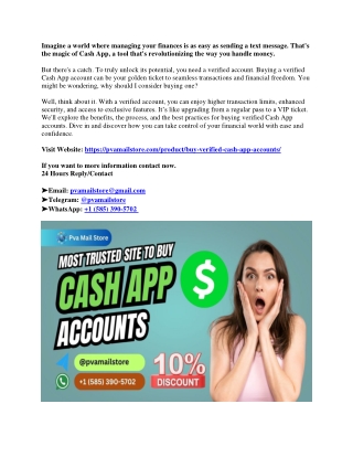 Where to Buy Verified Cash App Accounts with $2k Limit & LDMumu Backup (Old New)