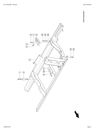 CLAAS LEXION 670 Combine Parts Catalogue Manual Instant Download (SN 57000011-57009999)
