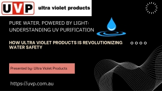 Ultraviolet Light Water Purification