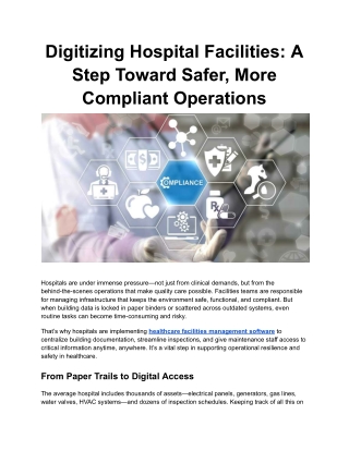 Digitizing Hospital Facilities_ A Step Toward Safer, More Compliant Operations