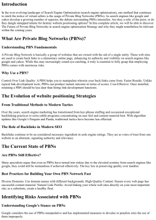 The Future of Private Blog Networks in search engine optimisation Strategy