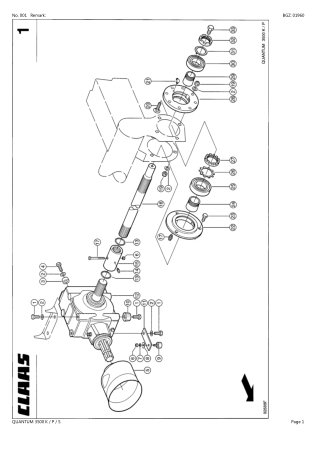 CLAAS QUANTUM 3500 K  P  S Loader Wagon Parts Catalogue Manual Instant Download (SN 69901001-69999999)