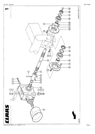CLAAS QUANTUM 3800  K  P 3500  K  P  S Loader Wagon Parts Catalogue Manual Instant Download (SN 61301001-61399999)