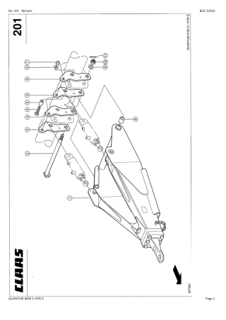 CLAAS QUANTUM 6800 S - 4700 S Loader Wagon Parts Catalogue Manual Instant Download (SN 61402394-61499999)