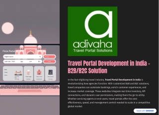 Travel-Portal-Development-in-India-B2BB2C-Solution