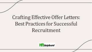 crafting effective offer letters best practices for successful recruitment