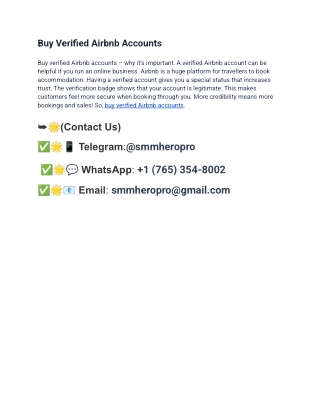 How To Buy Verified Airbnb Accounts_ A Step By Step Guide  in Usa (2025)