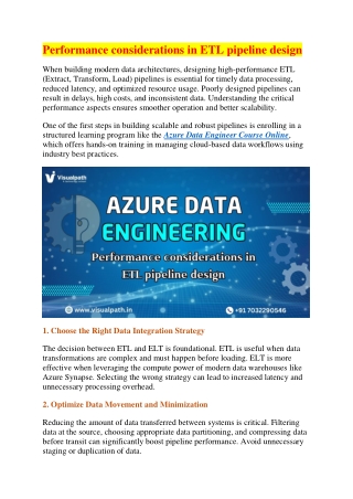 Azure Data Engineer | Course Online Training in Hyderabad