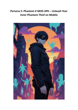 Persona 5: Phantom X MOD APK – Unleash Your Inner Phantom Thief on Mobile
