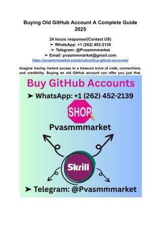 buying old github account a complete guide 2025