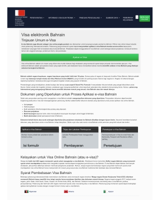 BAHRAIN EVISA  Bahrain Visa Online - Bahrain Immigration - Apply Bahrain Visa Online for both Tourism and Business