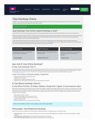 FOR INDONESIAN, UK, USA CITIZENS - CAMBODIA Easy and Simple Cambodian Visa-Cambodian Visa Application Center-Pusat Aplik