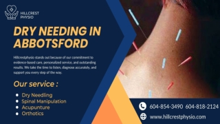 Dry Needling Abbotsford - Hillcrestphysio