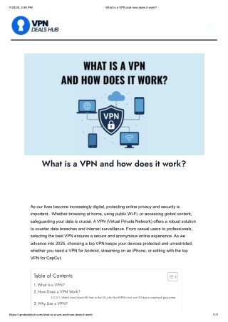 What is a VPN and how does it work
