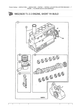 JCB 1115S FASTRAC Parts Catalogue Manual Instant Download (SN 00737001-00737999)