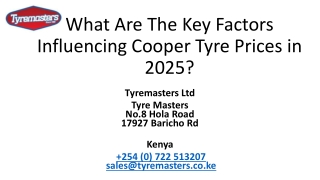 What Affects Cooper Tyre Prices in 2025? A Buyer’s Guide